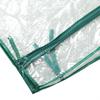 Greenhouse Replacement Cover Transparent PVC 69x49x92cm Mini Plant Cover for 2 Tier Shelves