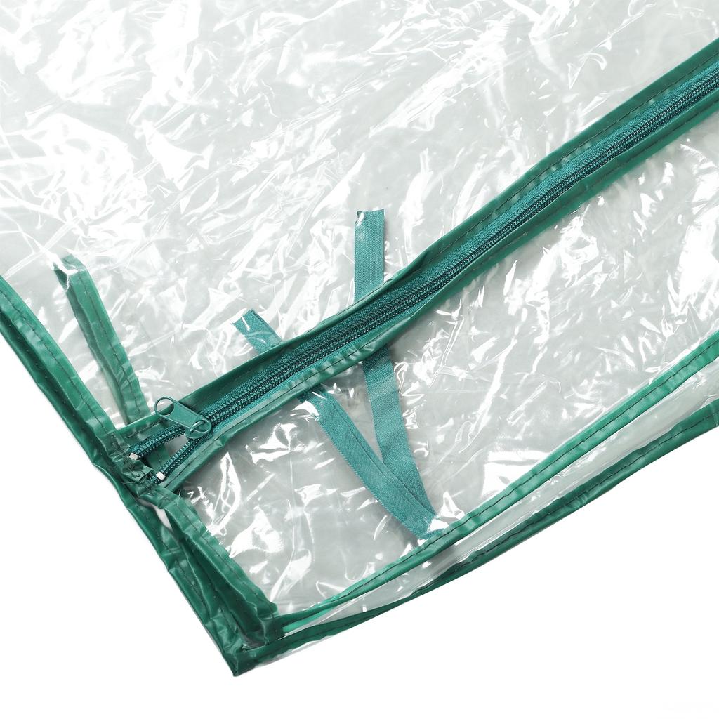 Greenhouse Replacement Cover Transparent PVC 69x49x92cm Mini Plant Cover for 2 Tier Shelves