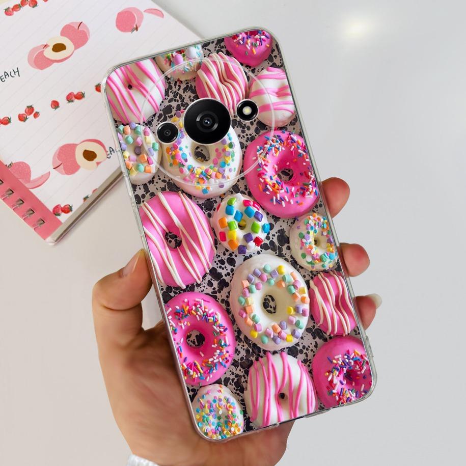 

For Xiaomi Redmi A3 Case 2024 Popular Flower Soft Silicone Clear TPU Phone Cover For Xiomi Redmi A3 A 3 Bumper on RedmiA3 Fundas Redmi A3