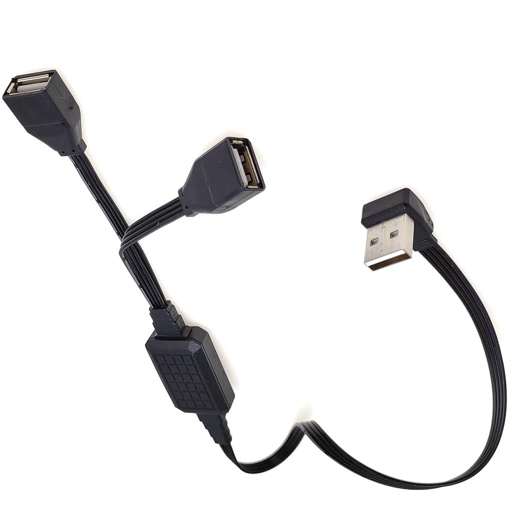 20CM-110CM Dual Data USB 2.0 To 1 Male and 2 Female, Power Adapter and Distributor, USB Charging Power Cable, Extension Cable