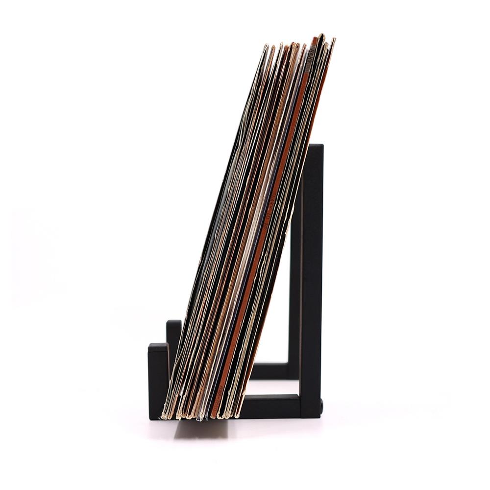 Iron Storage Rack Display Bracket Multi Functional Retro Record Rack Display Stand Office Tabletop Magazine Bookshelf