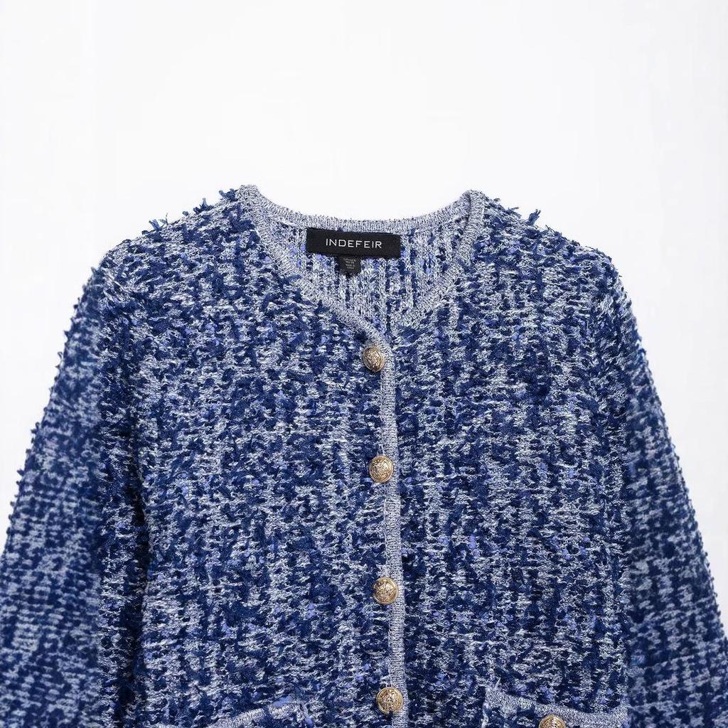 Spring 2025 Women's European & American Style Knit Cardigan