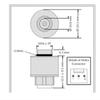 Oxygen Sensor AO-02 Gas Detector Compatible with AO2 AA428-210 AO2PTB-18.10