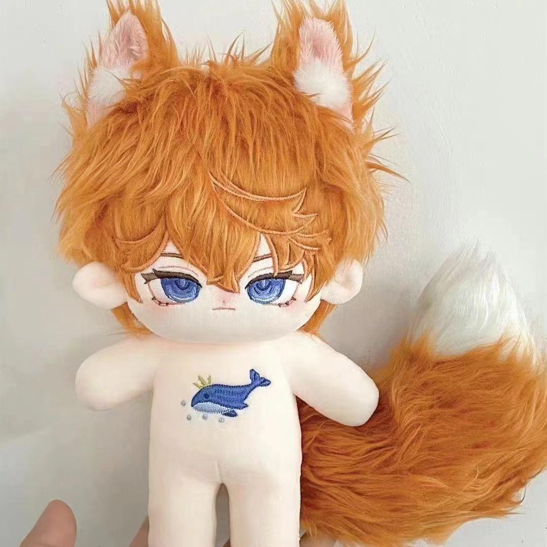 20cm Genshin Impact Tartaglia Childe Plüschpuppe Niedliches Stofftier Spiel Figur Kawaii Plüschtier Sammlung Geburtstagsgeschenk Für Fans no skeleton beige
