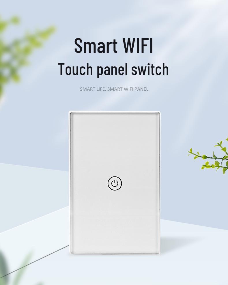 WiFi Doodle Smart Touch Wall Switch, Alexa-Compatible, US Standard, Timer Function, 1/2/3 Gang Options