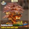 Flowers Tree Christmas Gifts DIY House Micro Building Blocks Block Assembly Brick Handmade Girls Girlfriend Birthday Gift Kids