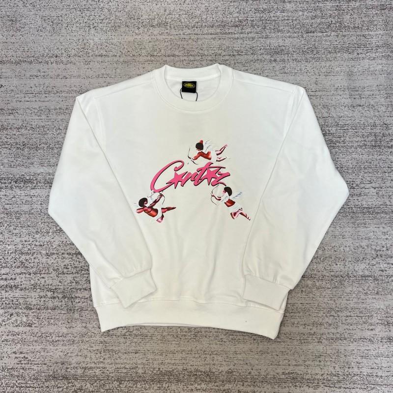 26 American Streetwear Graphic Print Crewneck Sweatshirt Loose Fit Teens