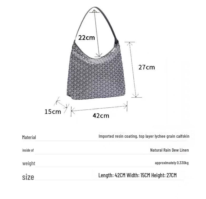 Guangzhou High-End Hobo Hundezahn Leder Schultertasche - Echtes Rindsleder, Große Kapazität Tote für Damen.