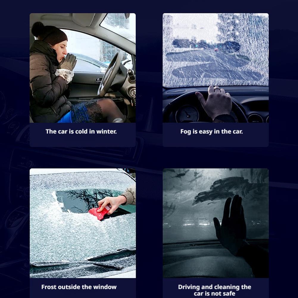 12V 360° Rotation Car Heater Car Heating And Cooling Dual-Use Car Window Defogging And Defrosting 500W Electric Car Heater