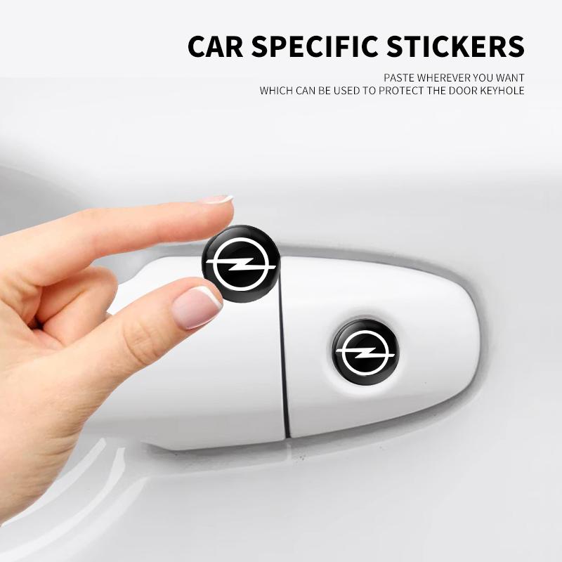 2/5/10pcs Car door lock sticker For Opel Meriva Corsa Astra Vivaro Signum Insignia Mokka Adam Combo Junior Auto Accessories FG8