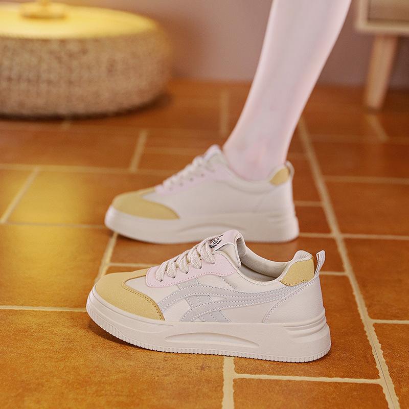 

Shoes women s little white shoes spring and autumn new versatile fashion sports and leisure board shoes tide B 40 жовтий