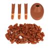 Nail Art Training Practice Finger Bendable Joints False Nail Tips Finger Mannequin with BaseBrown