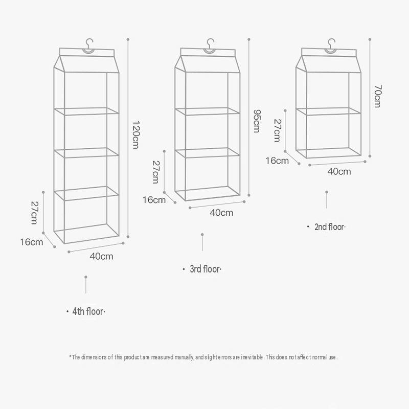Hanging Organizer for Closet, Storage Bag for Purses, Door Storage Rack, Multi-Layer Household Storage Hanging Bag