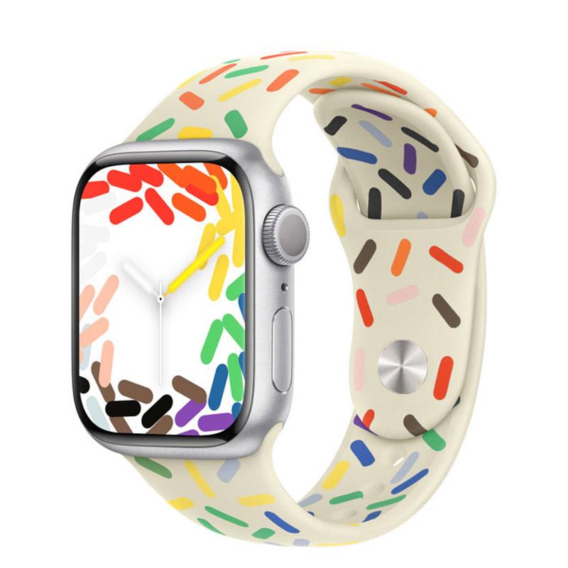 Pride Edition Strap For Apple Watch Band 44mm 45mm 40mm 38mm 42mm 44 MM Rubber Belt Bracelet iWatch Series SE 3 4 5 6 7 8 Ultra 49mm