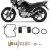 23pcs Motorcycle Carburetor Repair Kit Rubber Metal Replacement for YM Motorcycle YBR125 JYM125