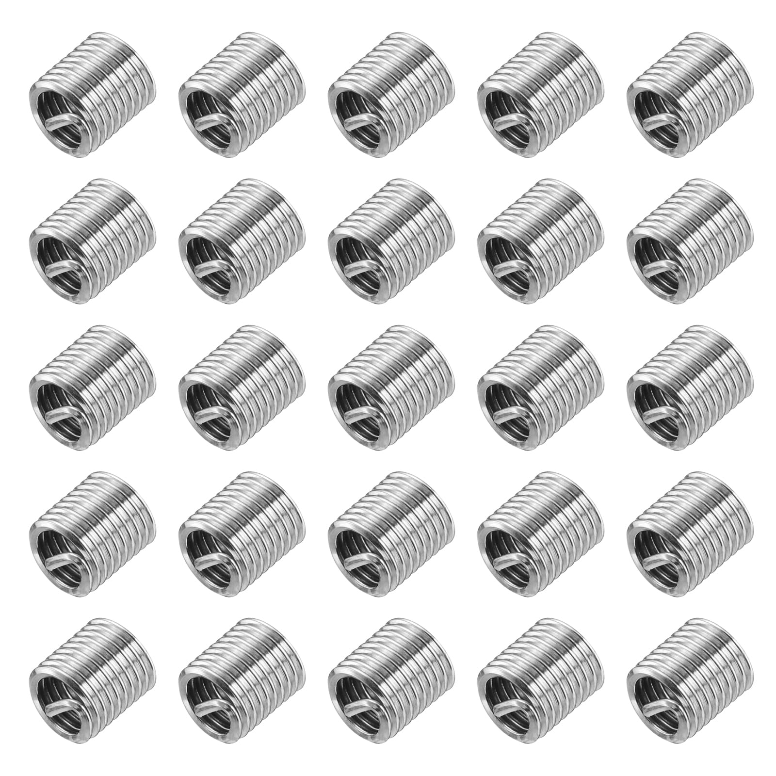 

uxcell 100pcs Wire Inserts M4 x 0.7 2D(8mm) Metric 304 Stainless Steel Helical Coiled срібний