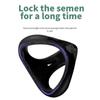Dicker Penisring aus Silikon mit 3 Löchern, verzögerte Ejakulation, Sexspielzeug, Dick-Vergrößerer, Erwachsenenbedarf für Männer, 18 Hoden, Samensperre