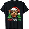 Yorkshire Terrier Yorkie Merry Woof-mas Christmas Xmas T-Shirt