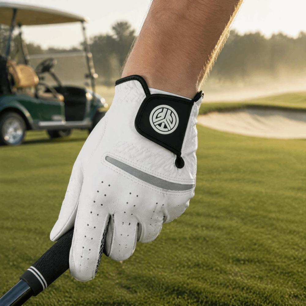 White And Black Men’s Golf Glove Single Golf Glove Right Hand Single Golf Glove  Golf Practice