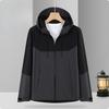 Single-stroke Casual Sports Jacket Outdoor Single-layer Hooded Jacket Men's New Windproof Waterproof and Thermal Jacket