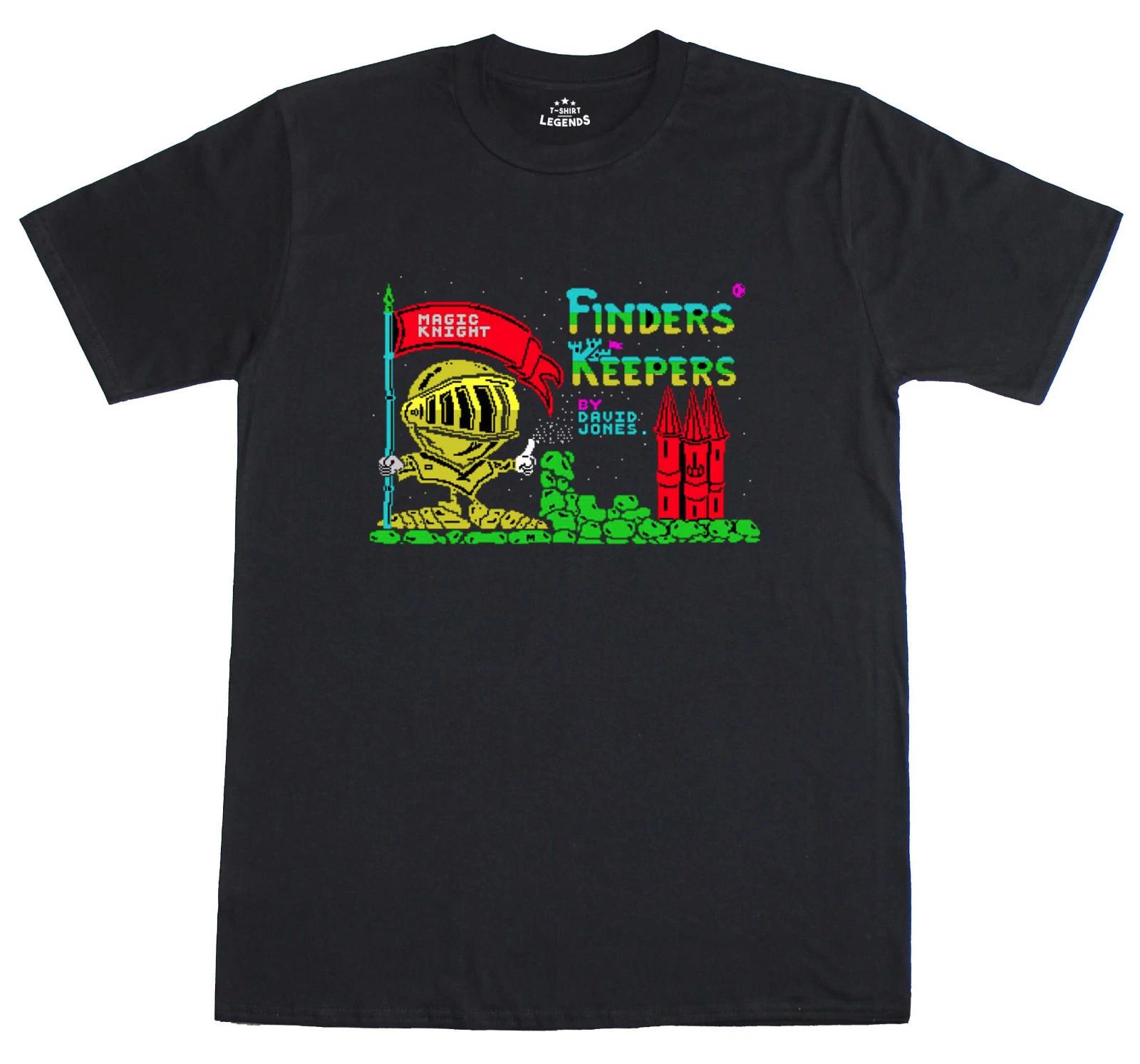 Finders Keepers Loading Screen 8 Bit Spectrum 48k Retro T-Shirt XXL
