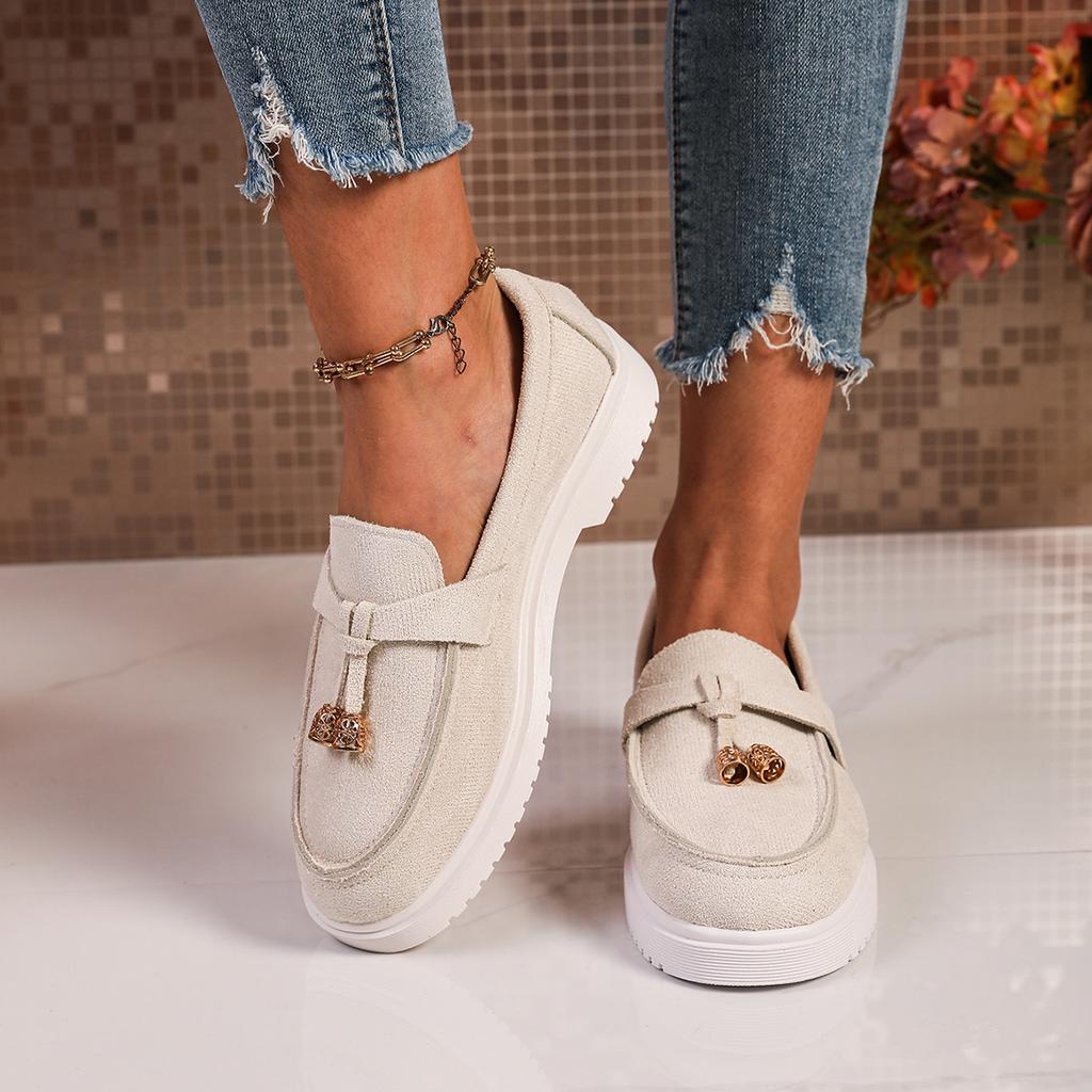 Large size casual single shoes women's spring and autumn 2025 new foot cover casual single shoes loafers women