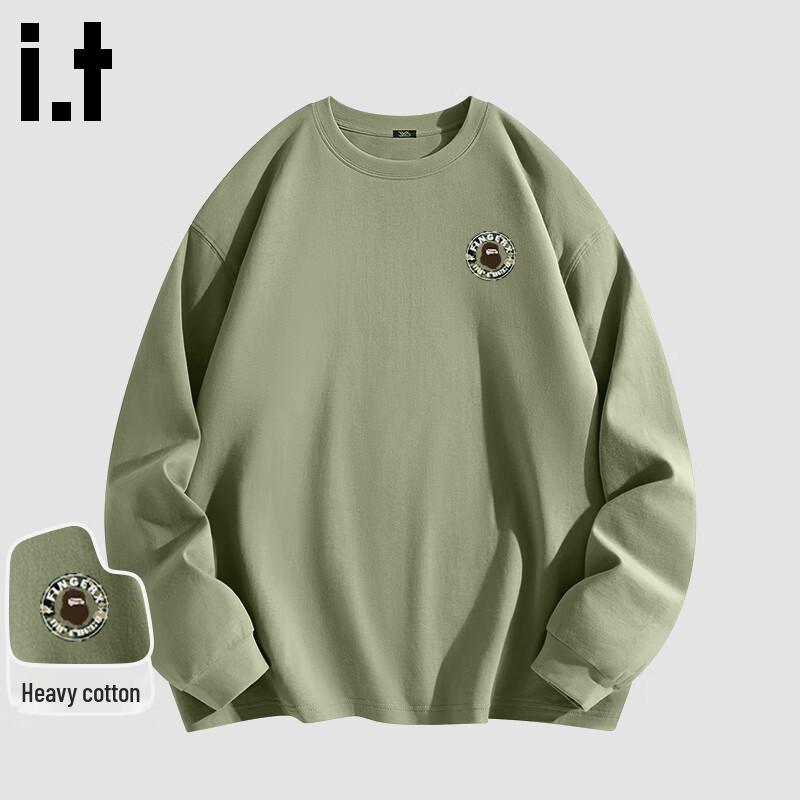 Fingercroxx IT Men's Heavyweight Cotton Long Sleeve T-Shirt