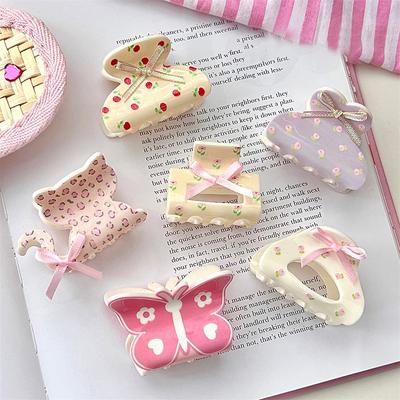 Kolorowy Uroczy Mały Klips do Włosów Słodka Kokarda Klips do Włosów Elegancki Temperament Klips Rekin