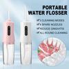 USB Rechargeable Oral Irrigator Portable Pulse Technology Water Flosser Electric 4 Nozzles Teeth Cleaner Travel Home Use