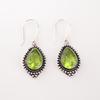 Peridot Gemstone Earrings 925 Sterling Silver Handmade Jewelry Christmas Gift EE-164-4