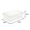 Large-capacity, Transparent Food Storage Container, Airtight, Clear, 3.7L Capacity, 280mm X 180mm X 90mm High, Dishwasher Safe, Professional Grade, Pe