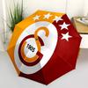Galatasaray, Logo Automatisches Öffnen und Schließen, 8 Rippen Struktur Tragbarer Regenschirm, Geeignet für Männer und Frauen bei allen Wetterbedingungen Perfektes Geschenk