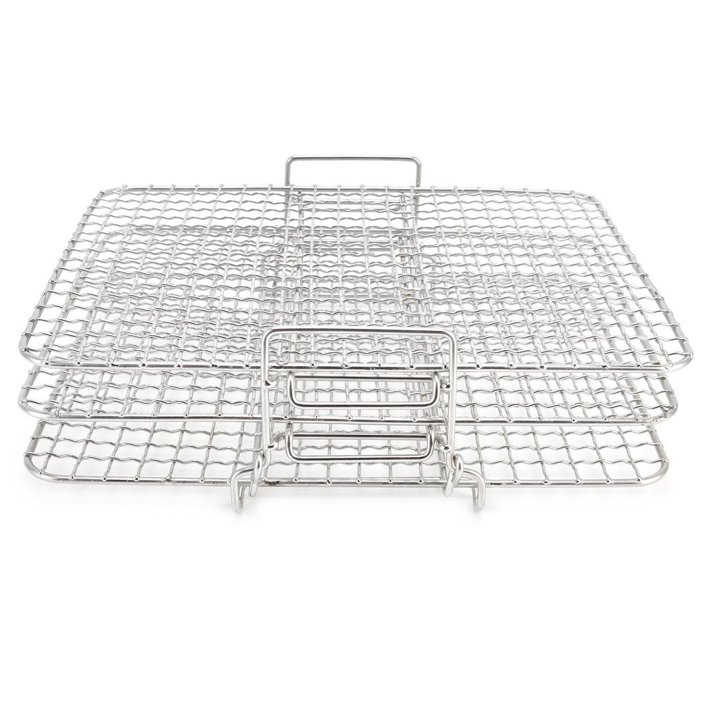 3?Tier Cooling Rack Set Stainless Steel Baking Roasting Cooking Rack for FoodiAG300AG400 Fryer Oven