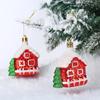 2Pcs Hanging Ornament Plastic Pendant Decoration Crafts Embellishments for Window Door Wall Christmas Tree Home Holiday