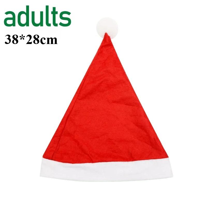 Vánoční čepice Plyšová Měkká Ultra Silná Teplá Čepice Santa Clause Silná Ultra Měkká Plyšová Čepice Santa Clause Festivalová Čepice Bavlna Samet