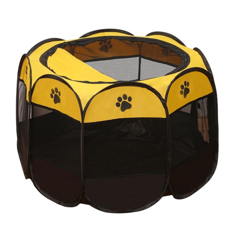 Foldable Pet Tent Durable Grip Cat House Oxford Cloth Octagonal Pet Fence Portable Outdoor Small Dog Cages Cat Fences for All-season Pet Supplies
