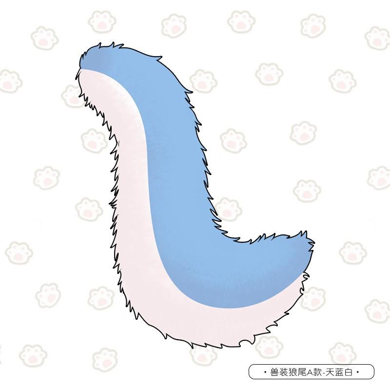 Fursuit Tail Prop Cosplay Costume - Cat Dog Wolf Fox Handmade Plush Accessory Anime Convention Performance