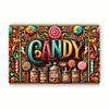 Vintage Candy Tin Sign 8x12 Inch Retro Metal Wall Art Decor