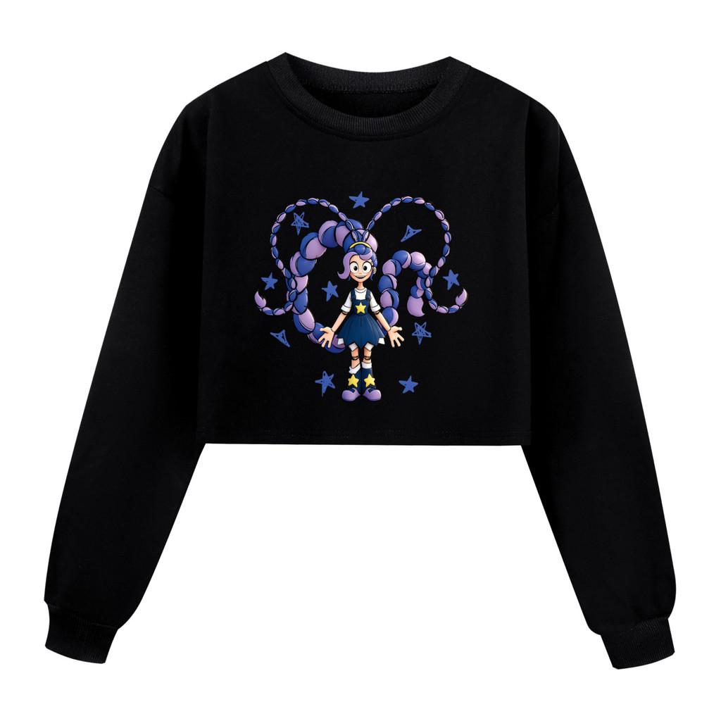 5592 Kids Girls Time Lily Lovebraids Cartoon Anime Printed Long Sleeves Sweatshirt