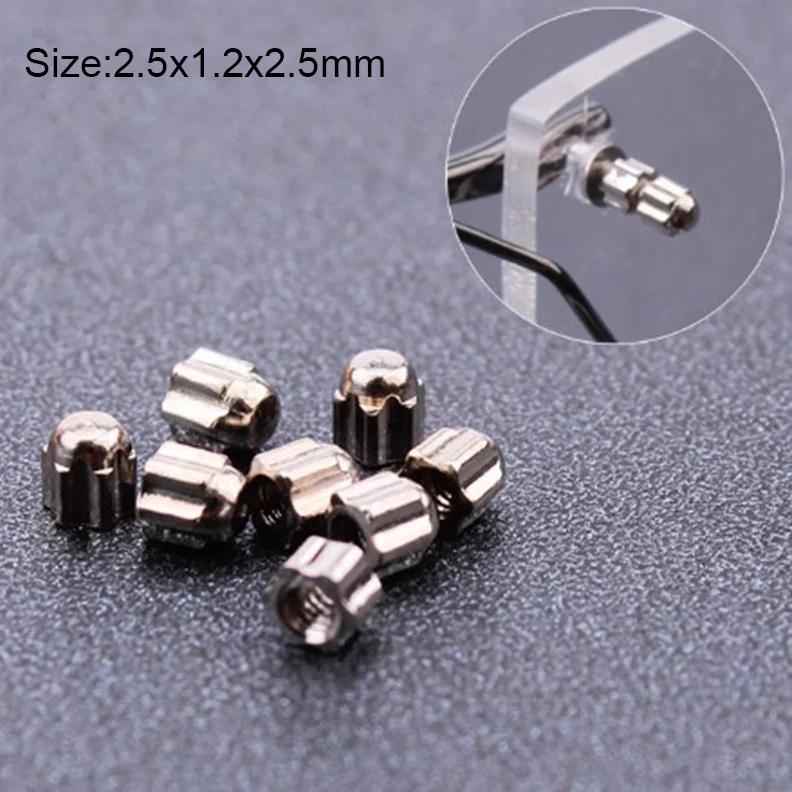 500pcs 1.2/1.4mm Nut Eyeglasses Glasses Spectacles Repair Screw Nuts Acorn Nut