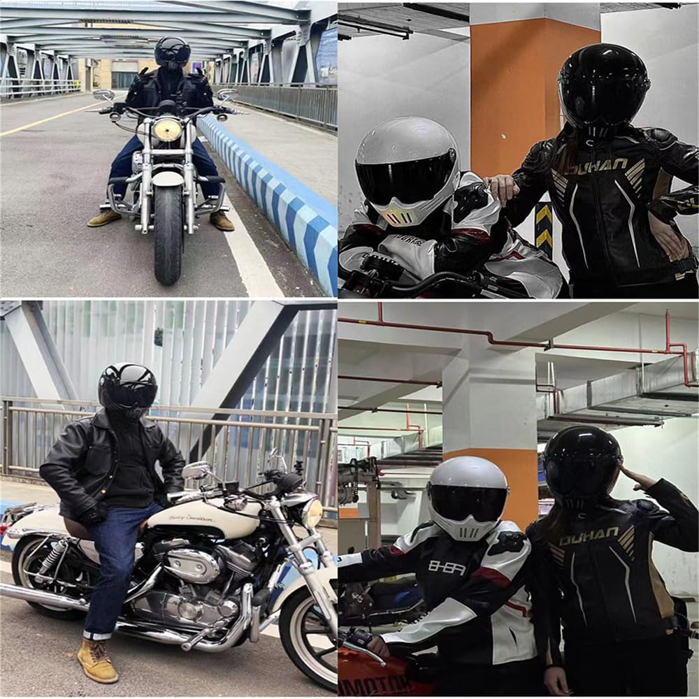Motorcycle Accessories, Full Face Motorcycle Equipment, Harley Retro Men's Ladies, Rider Equipment, Flip Up