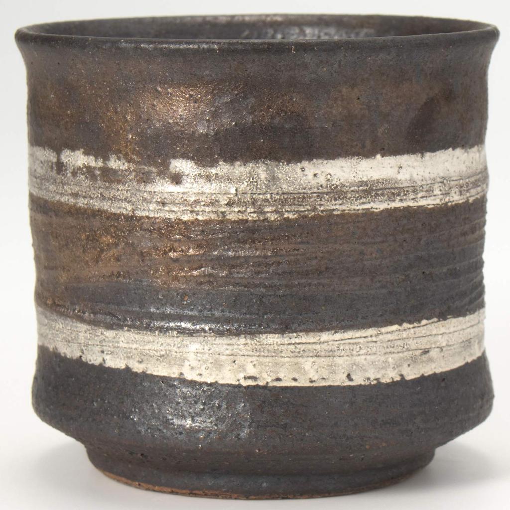 Marui Pottery Shigaraki Ware Hechimon (Wooden Box Included) Special Selection Cup Kinyo 3-1163
