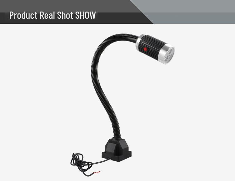 9W 24V LED Gooseneck CNC Lathe Milling Machine Lamp with Magnetic Base