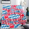1PC FC Bayern Munich Patterned Flannel Blanket Suitable For All Seasons for Home Decor Warmth and Comfort Gifts Holiday Present