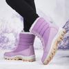 2025 New Women Fur Snow Boots Winter Women's Shoes Keep Warm Handmade High-top Boots Plush Non Slip Outdoor Warm Hiking Shoes