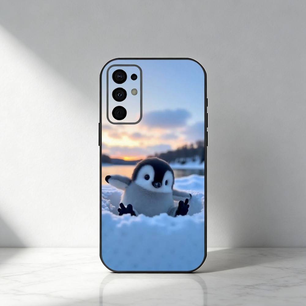 Penguin   Phone Case For Samsung S25,S24,S21,S22,S23,S30,Ultra,S20,Plus,Fe,Note,5G Black Cover