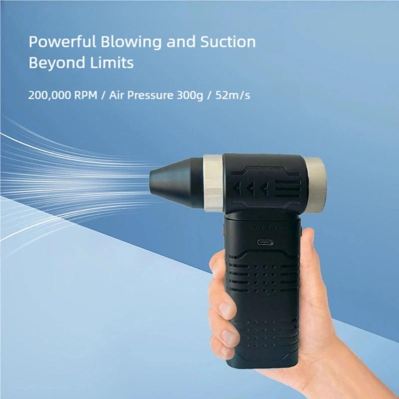 High Speed Portable Blower with 200000RPM Changeable Wind Modes for Efficient Dust Removal and Quick Drying Applications