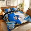 Sonic Pattern Bedding Home Decoration Birthday Gift ( 1 Duvet Cover + 2 Pillowcase, Without Core),fan Merchandise.