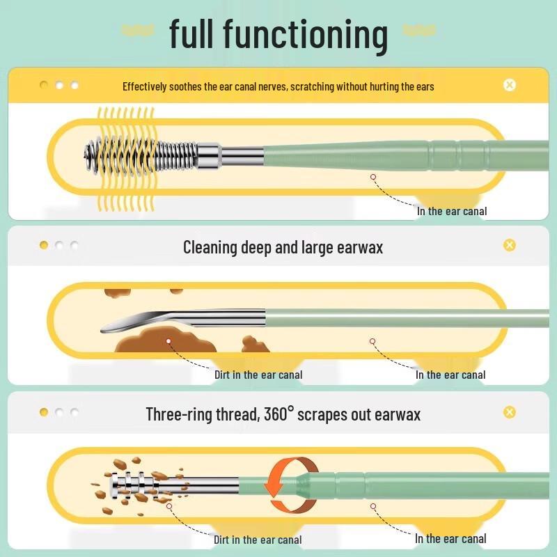 yijan 6-Piece Stainless Steel Ear Cleaning Tool Kit