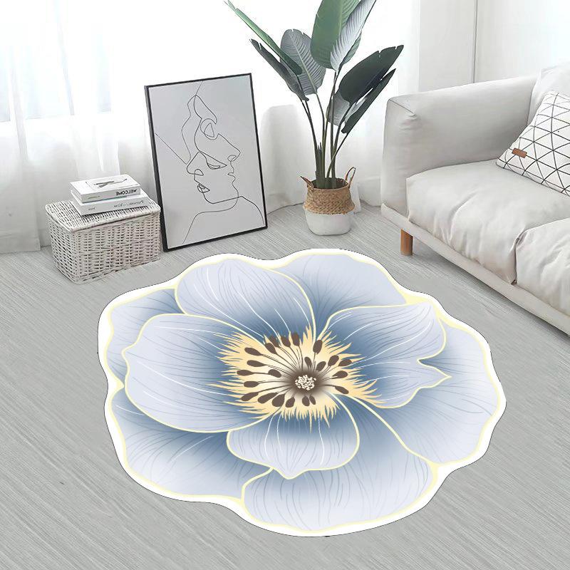 Irregular Flower Carpet Floor Mat Home Living Room Carpet Bedroom Dressing Table Bedside Full of Floor Mats